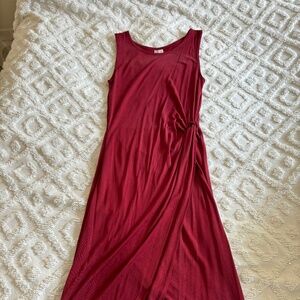 Red basic dress